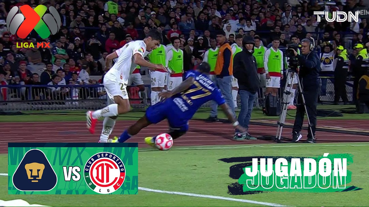 ¡POR LAS QUE MUERES! Jugadón - Pumas vs Toluca | Liga MX - Jornada 9 ...