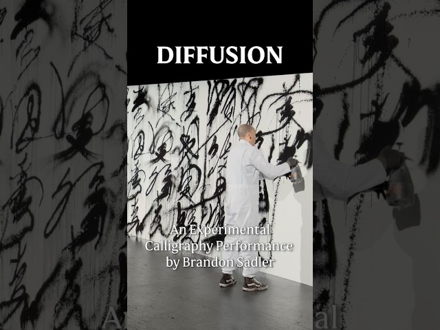 DIFFUSION: An Experimental Calligraphy Performance by Brandon