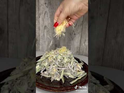 Салат с говяжьим языком