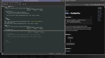 GTK GUI C Syntax Multi Line Comment Highlight