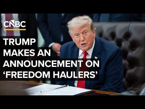 President Trump makes an announcement on 'freedom haulers' — 7/30/2026