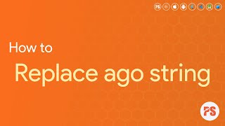 How To Replace Ago String At Backend Language Setting