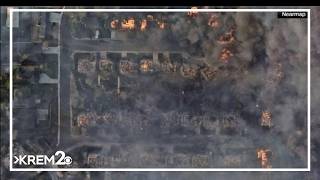 Aerial images from Nearmap show the devastating before and after of the Spokane Area Fires