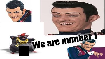 We are Number One but each number one is replaced by Biggie Cheese and the bass gets louder