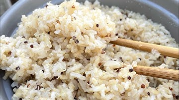 Cách nấu cơm gạo lứt hạt diêm mạch dẻo ngon tăng protein 