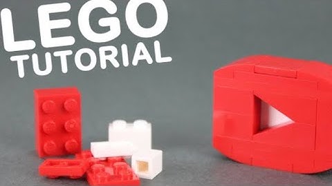 Lego YouTube play button/logo tutorial!
