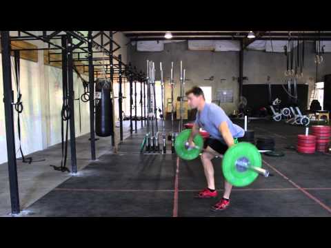 Two part pausing snatch deadlift- above and below knee
