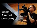 Inside a rental camera company cameraverhuur