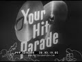 " YOUR HIT PARADE " MARCH 28 1958 MUSICAL TV SHOW w/ RAYMOND SCOTT  LUCKY STRIKE ADS XD46894