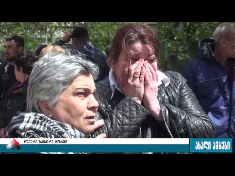 გორში ორსართულიანი სახლი დაიწვა 19.04.2017