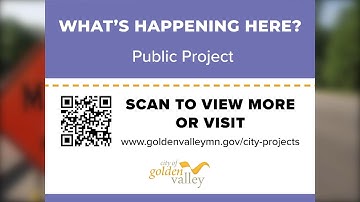 What’s That Golden Valley Construction Project? Scan the QR Code