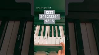 Seven Rh Piano Tutorial swifties piano taylorswift pianotutorial pianolessons tutorial