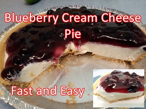 Video: Blueberry And Cream Cheese Pie