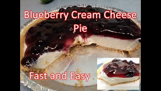 Blueberry Cream Cheese Pie  Fast and Easy Recipe