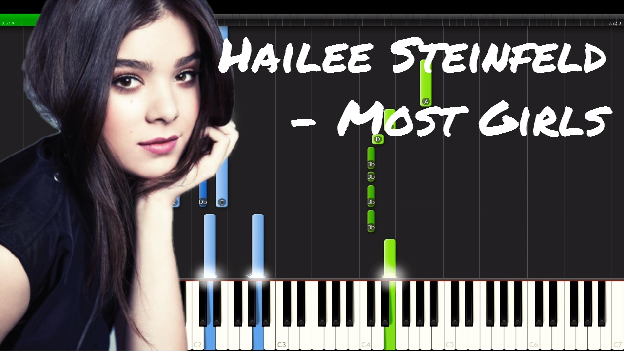 Hailee Steinfeld - Most Girls Piano Tutorial