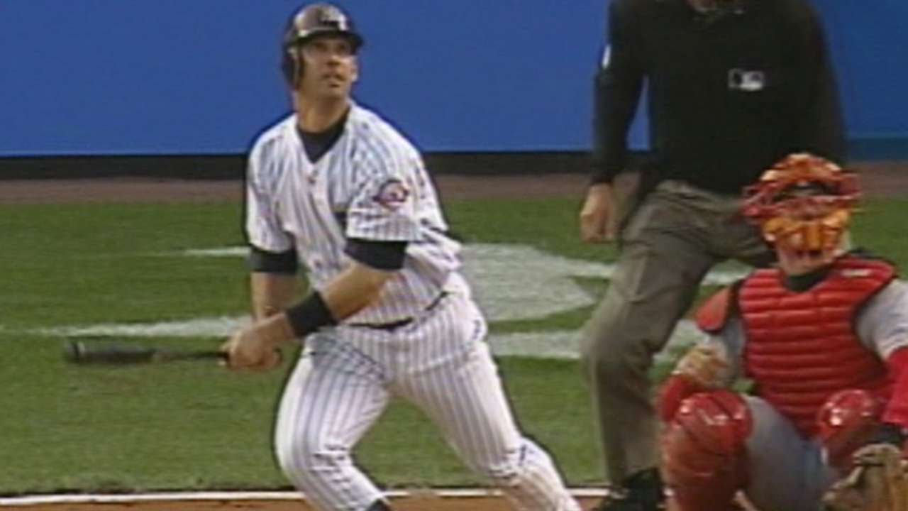 At the 2003 All Star Game Jorge Posada let his son greet the