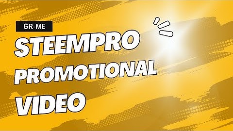 SteemPro Promo Video | by growwithme