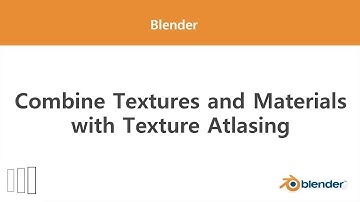 [Blender] Combine textures and materials with texture atlasing