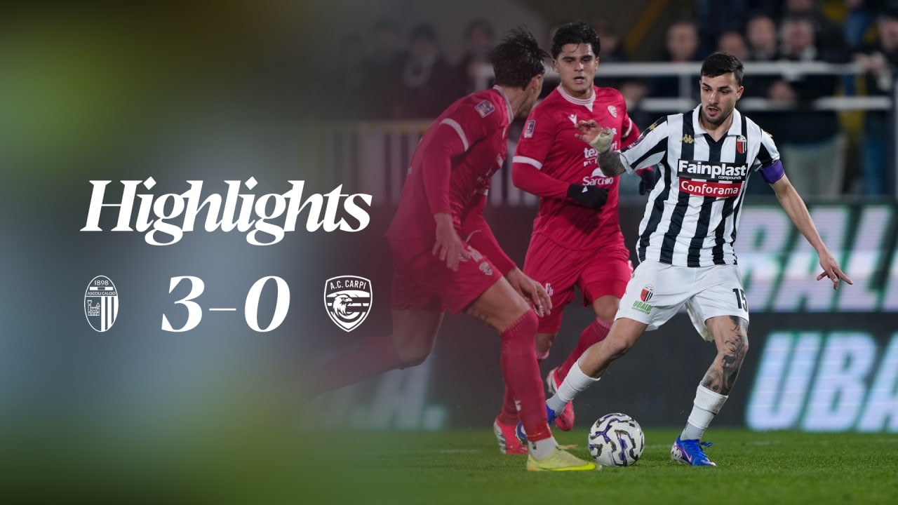 Highlights Ascoli-Carpi 3-0