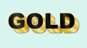 Golden Text Inkscape Tutorial