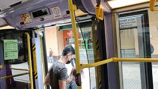 [1012圓規襲港]城巴 E 8251 RP4612@85 落車門開關過程