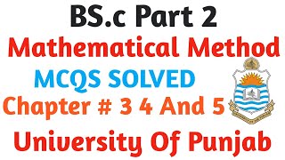 BS.c Part 2 Method mcqs Solved cha#3;4;5Must watch|B.a/Bs.c Online exams|Zain Abbas Naqvi