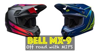 Bell MX9 Motorcycle Helmet - with rare MIPS safety!