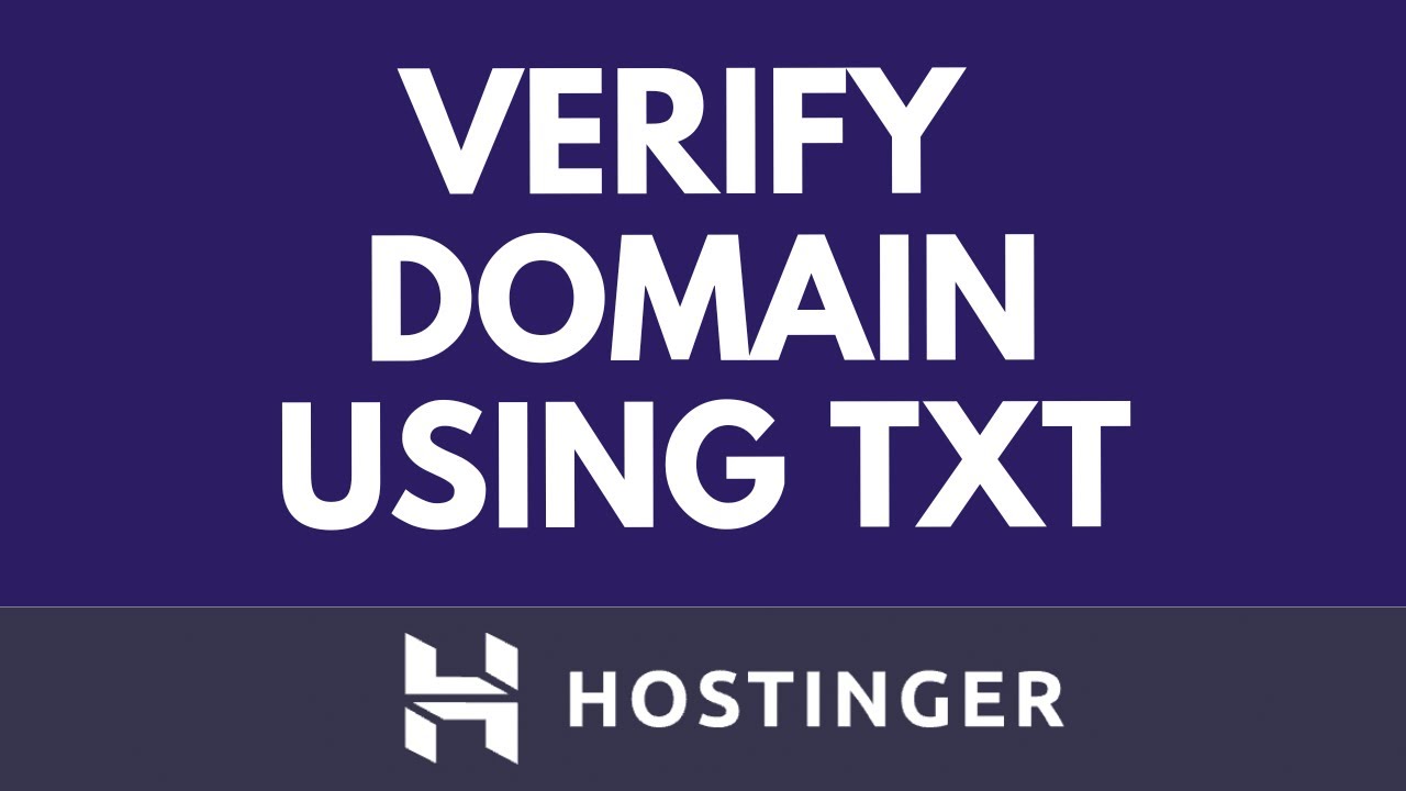 Как подтвердить свой домен в Hostinger с помощью TXT-записи (пошаговое руководство)
