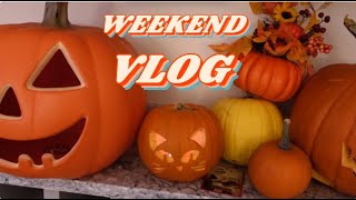 WEEKEND VLOG Farm, Pumpkin Carving, Baking | HANOWEEN DAY 29
