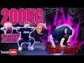 200kg Back Squat Rep MaxChallenge【with ENG subtitles】【山本俊樹 Back Squat 330KGへの挑戦　強化11日目】