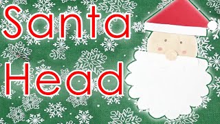 Simple Easy DIY Paper Santa Claus Head Christmas Ornament Idea Gift Tag