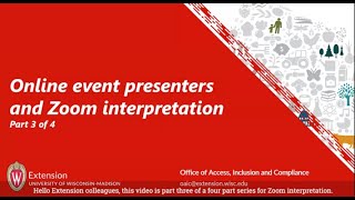Online presenters and Zoom interpretation Online Hosts And Zoom Interpretation