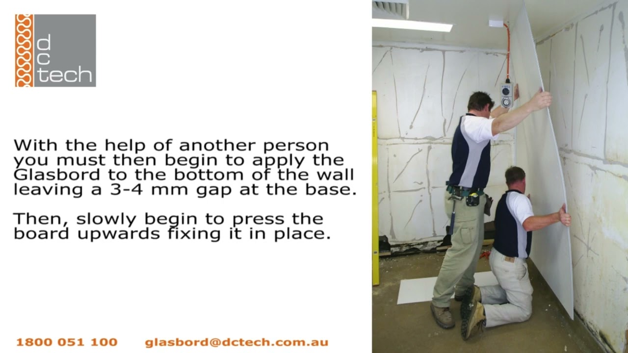 DCTech glasbord installation process 2