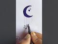 How to draw a moon  very easy drawing