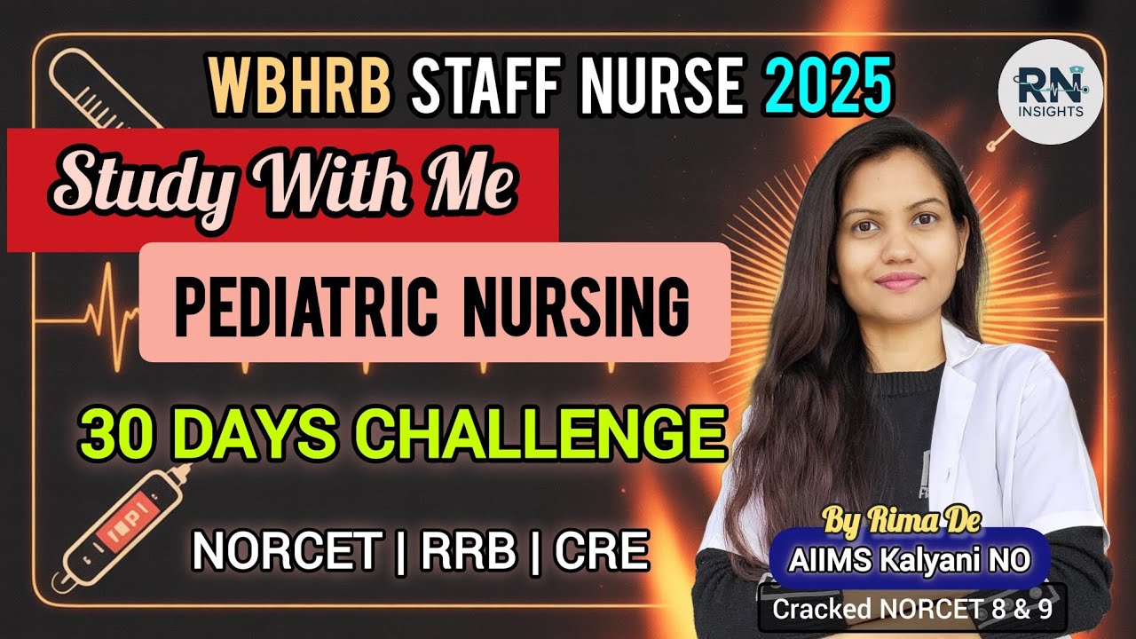 📌30 Days Study With Me🔥|Part-5 (Cardiovascular Disorders) |WBHRB Staff Nurse 2025|NORCET|RRB|CRE|CHO