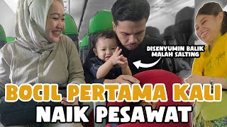 BOCIL PERTAMA KALI NAIK PESAWAT LANGSUNG GENIT SAMA PRAMUGARI! | PULANG KAMPUNG PART I