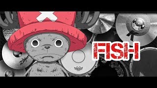 Video thumbnail of "One Piece Ending 6 "fish" by The Kaleidoscope (Real Drum Cover)"