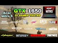 GTX 1650 Laptop + Ryzen 5 5600H | Test in 20 Games in 2021 - Acer Nitro 5