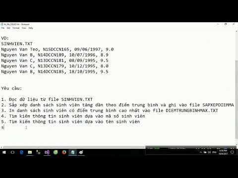 Video [Danh Sách Liên Kết] Bài 13. Đọc - Ghi file danh sách... - youtube