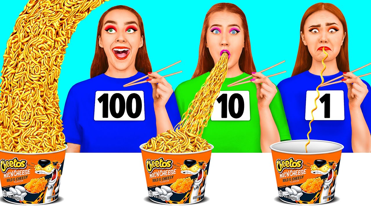 Challenge Video 100 Layers of Food Challenge | Funny Food Situations by Fun Challenge ...