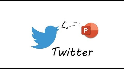 How to create Twitter logo in Microsoft PowerPoint (Tutorial)