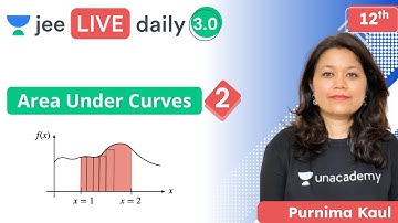 JEE: Area Under Curves L2 | Unacademy JEE | IIT JEE Maths | Purnima Kaul