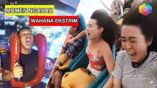 5 momen lucu saat naik wahana ekstrim