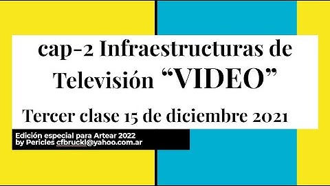 Sesion 3, 15-12-202, Continuacion Cap-2, Introduccion a las infraestructuras de television - video