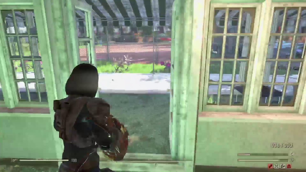 Fallout 76 with maxine with Glow of goul on PlayStation 4