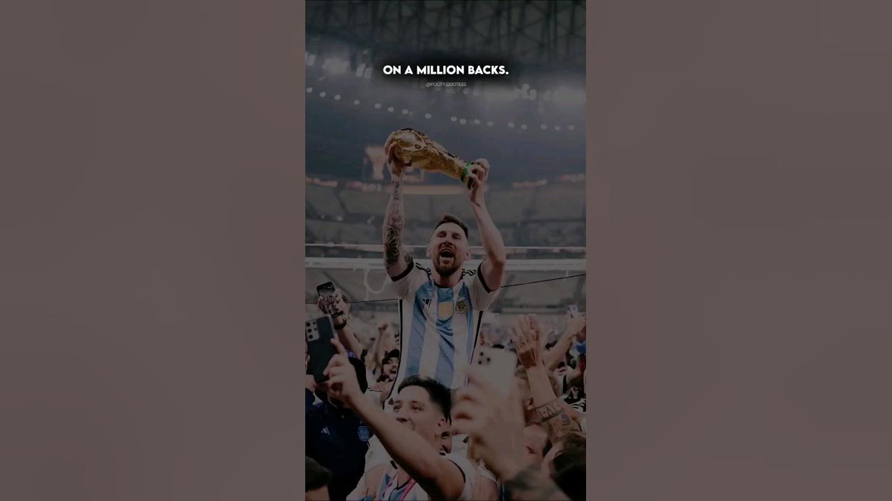 Messi on a Million backs 🇦🇷🏆 Messi messigoal worldcupmotivation
