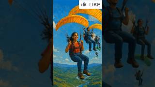 &quot;Aasman Ki Udaan 🪂 | Dil Dhadakne Do 💙 | Parachute Adventure ✈️ | Travel Shorts 2025&quot; #india