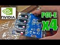 Разветвитель для райзеров PCI-E x1 to 4x Майнинг ТЕСТ на видеокартах Nvidia I pci e hub