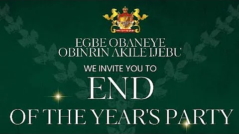 2025 END OF THE YEAR  PARTY OBANEYE OBINRIN AKILE-IJEBU