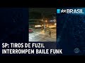 SP: criminosos atiram para o alto e dispersam aglomeração em baile funk | SBT Brasil (05/04/21)